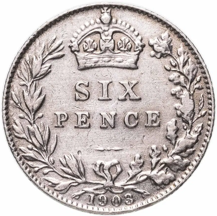 Великобритания 6 пенсов (pence) 1903
