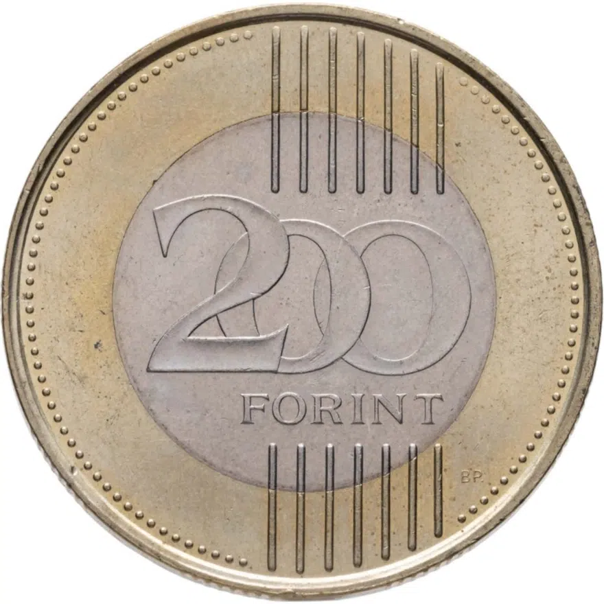 Венгрия 200 форинтов (forint, ketszaz) 2016, аверс