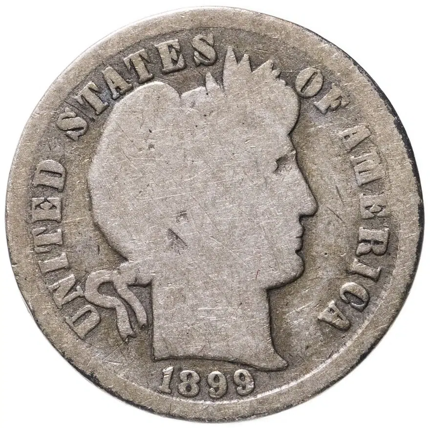 США 1 дайм (10 центов) 1899, реверс
