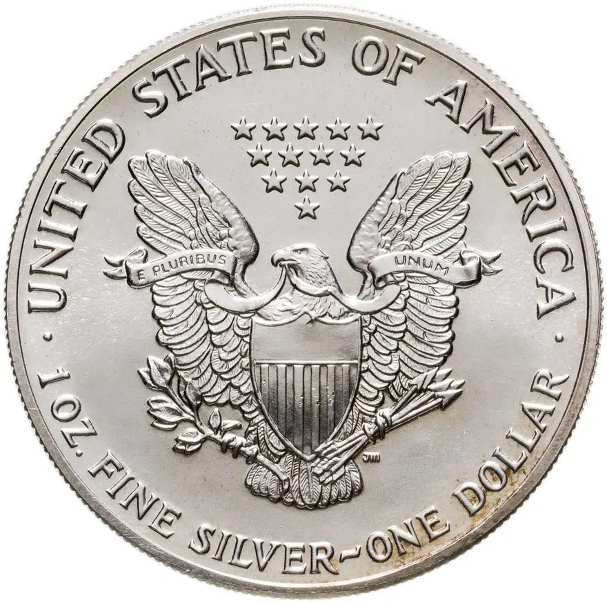 США 1 доллар (dollar) 1989 S Американский серебряный орёл знак монетного двора: "S" - Сан-Франциско, реверс
