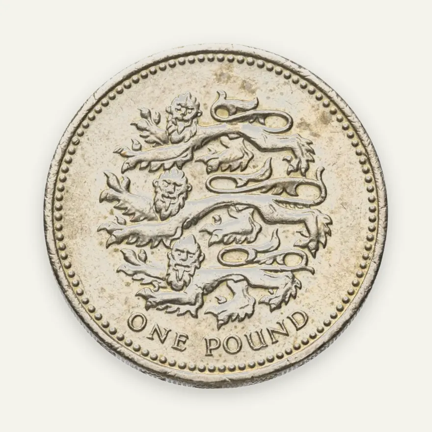 Великобритания 1 фунт (pound) 2002, аверс