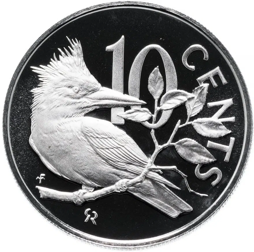Британские Виргинские острова 10 центов (cents) 1973, реверс
