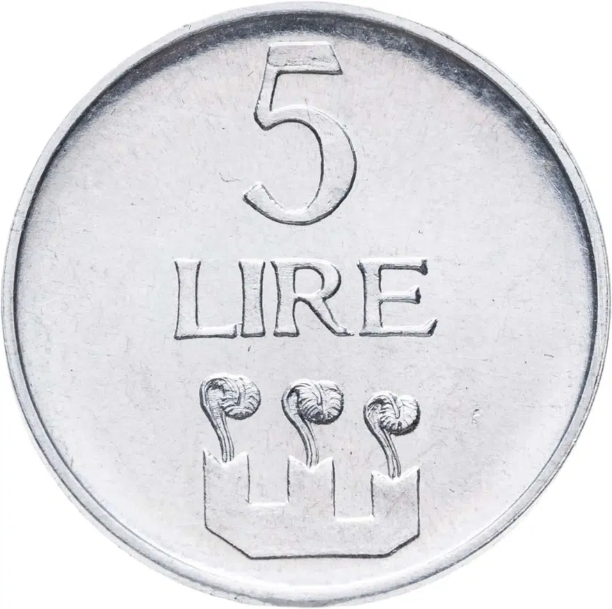 Сан-Марино 5 лир (lire) 1972
