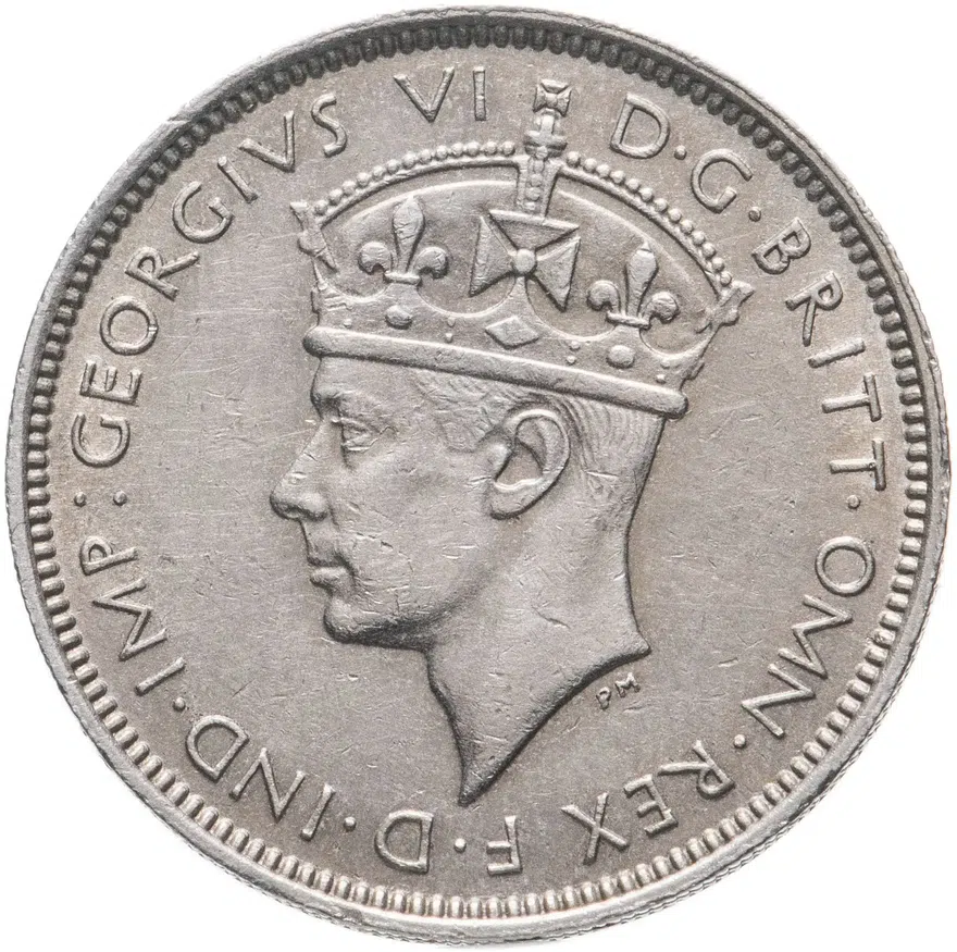 Британская Западная Африка 3 пенса (pence) 1939 KN  знак монетного двора: "KN" - Кингз Нортон Металл, Бирмингем