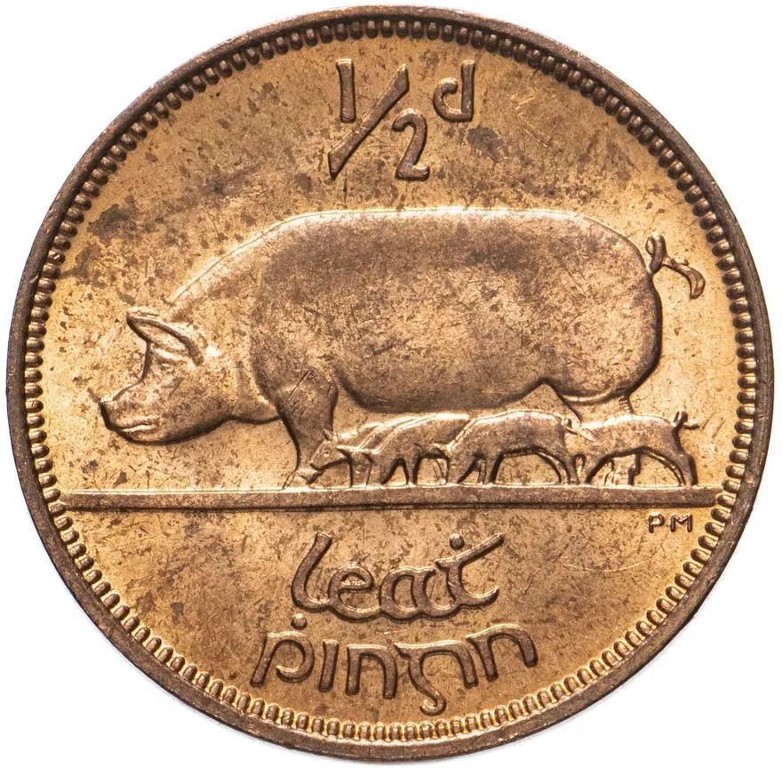 Ирландия 1/2 пенни (penny) 1965