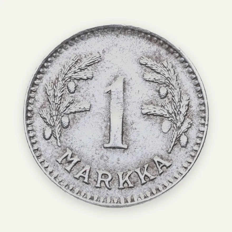 Финляндия 1 марка (markka) 1943-1952, аверс