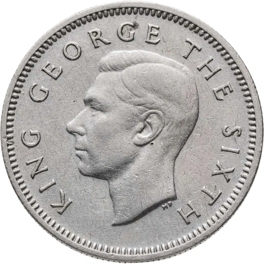 Новая Зеландия 6 пенсов (pence) 1951, реверс