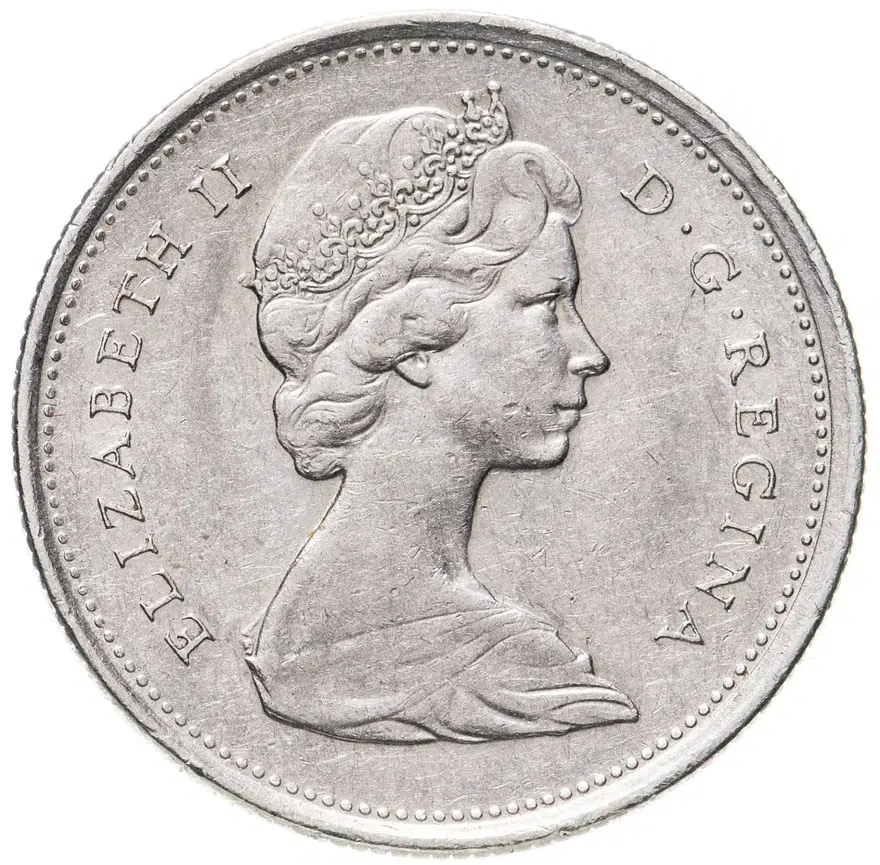 Канада 25 центов (квотер, cents) 1972, реверс