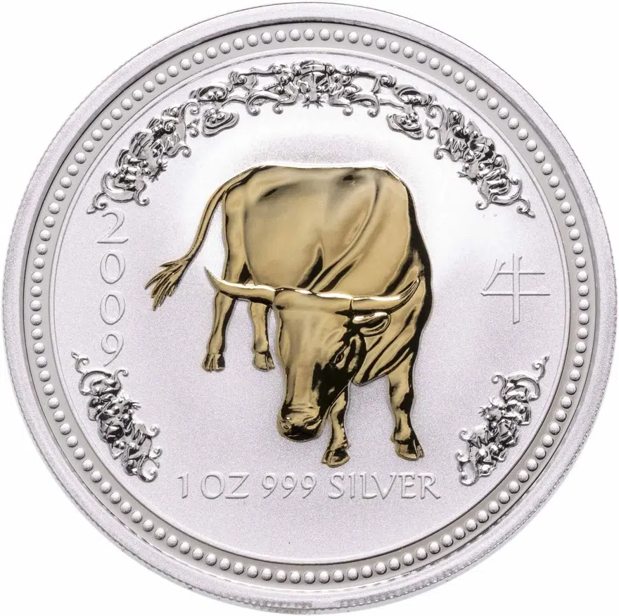 Австралия 1 доллар (dollar) 2007 "Китайский календарь - Год быка"