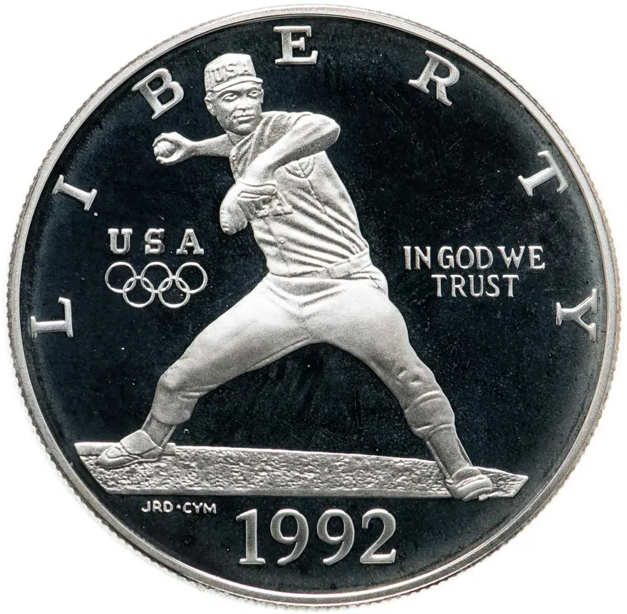 США 1 доллар (dollar) 1992 S XXV летние Олимпийские Игры, Барселона 1992 знак монетного двора "S" - Сан-Франциско