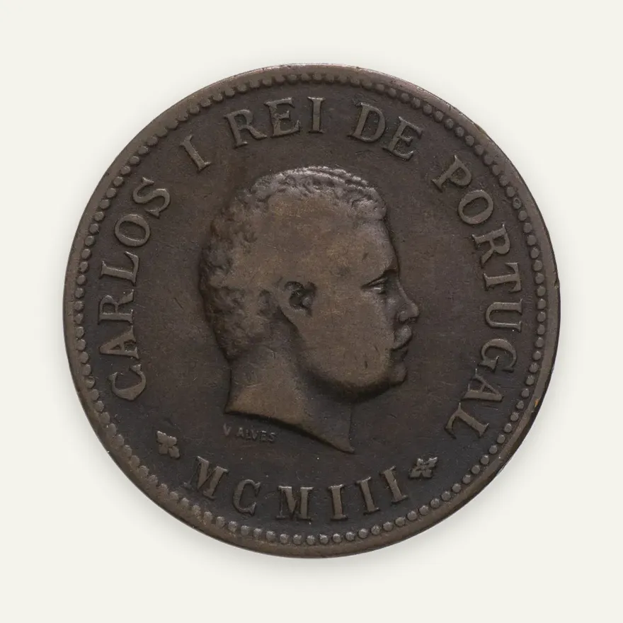 Индия (Португальская) 1/2 танга (tanga) 1903, реверс