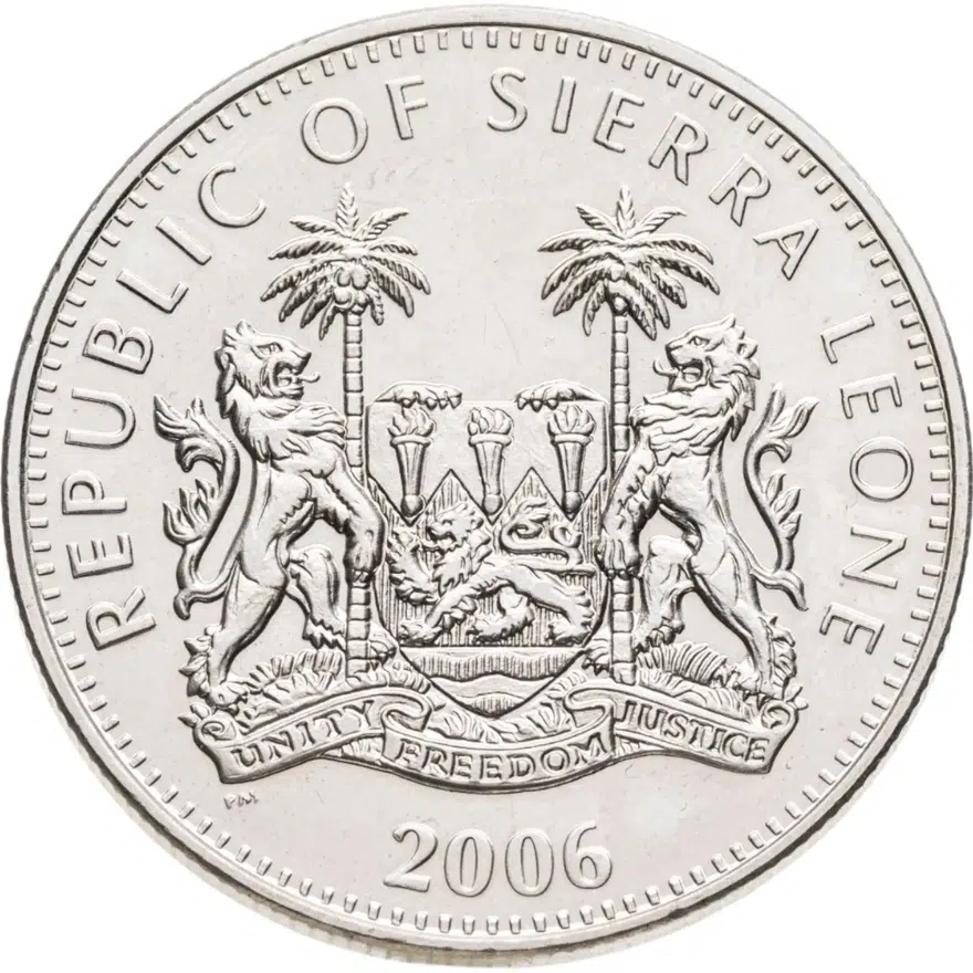 Сьерра-Леоне 1 доллар (dollar) 2006 "Динозавры - Бронтозавр"