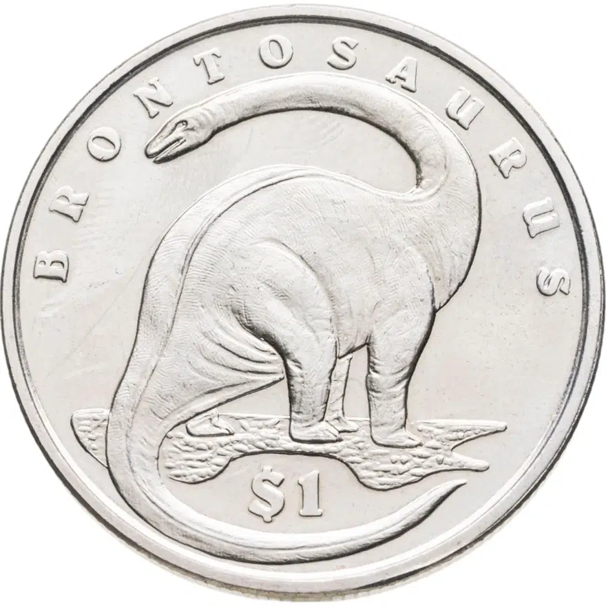 Сьерра-Леоне 1 доллар (dollar) 2006 "Динозавры - Бронтозавр", реверс
