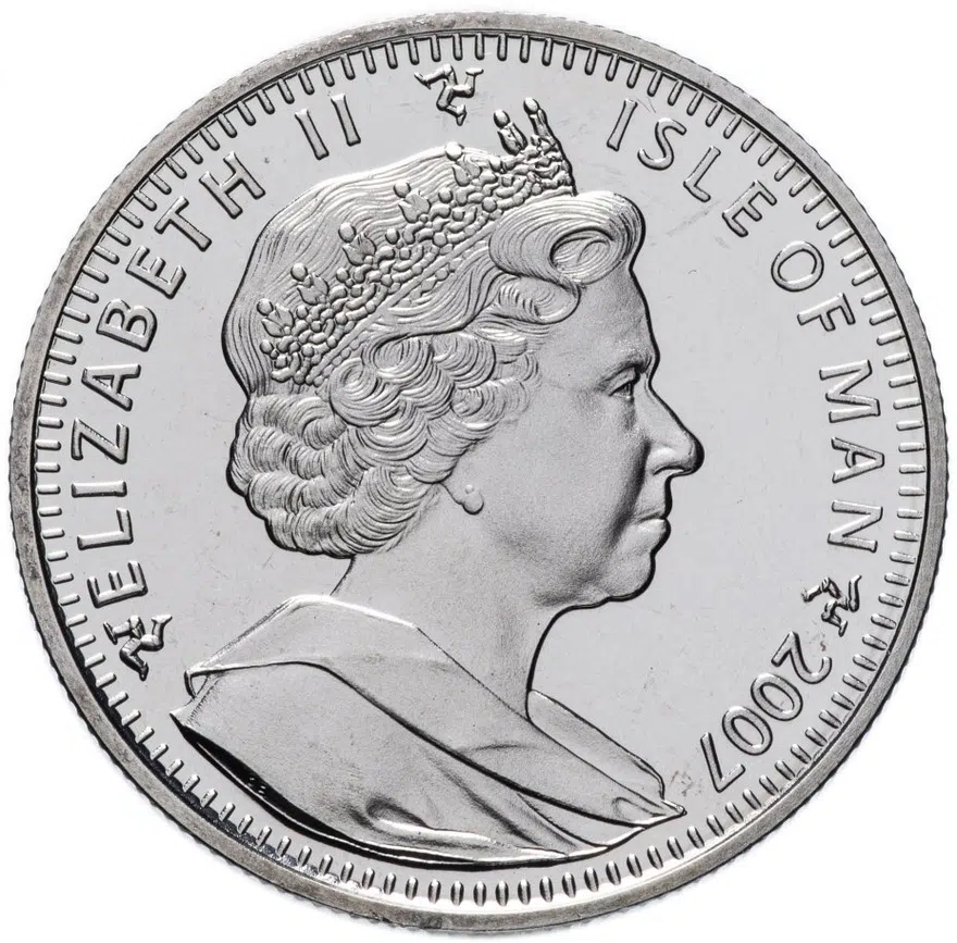 Остров Мэн 1 крона (crown) 2007 "Кошки - Рэгдолл", реверс