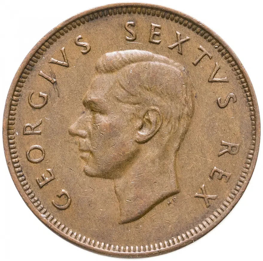 ЮАР 1 пенни (penny) 1950, реверс
