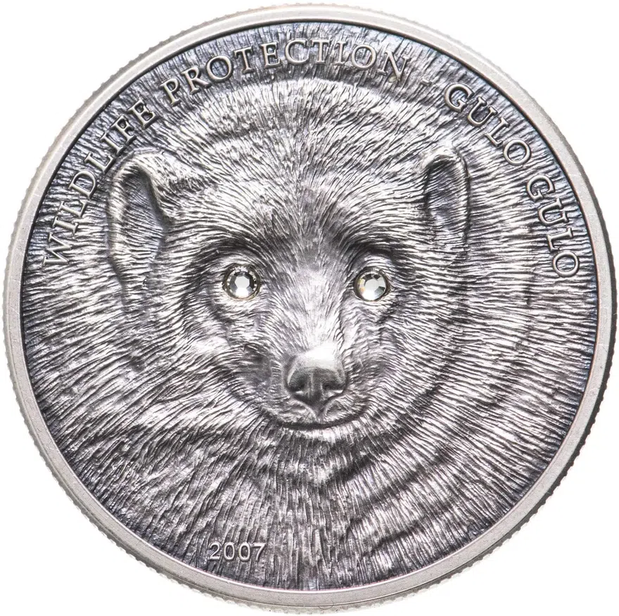 Монголия 500 тугриков 2007  росомаха (Gulo Gulo)