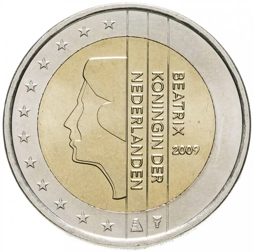 Нидерланды 2 евро (euro) 2009 "10 лет Экономическому и валютному союзу"