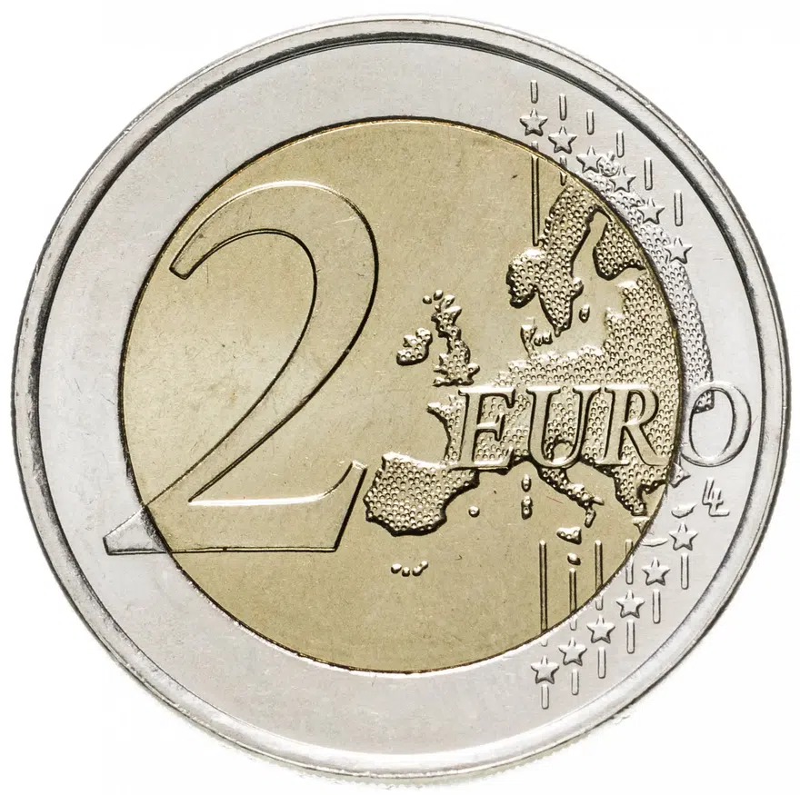 Нидерланды 2 евро (euro) 2009 "10 лет Экономическому и валютному союзу", реверс