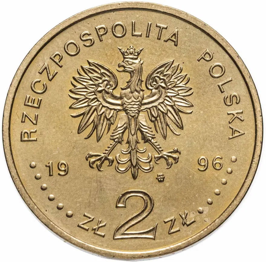 Польша 2 злотых (zlote) 1996  150 лет со дня рождения Генрика Сенкевича