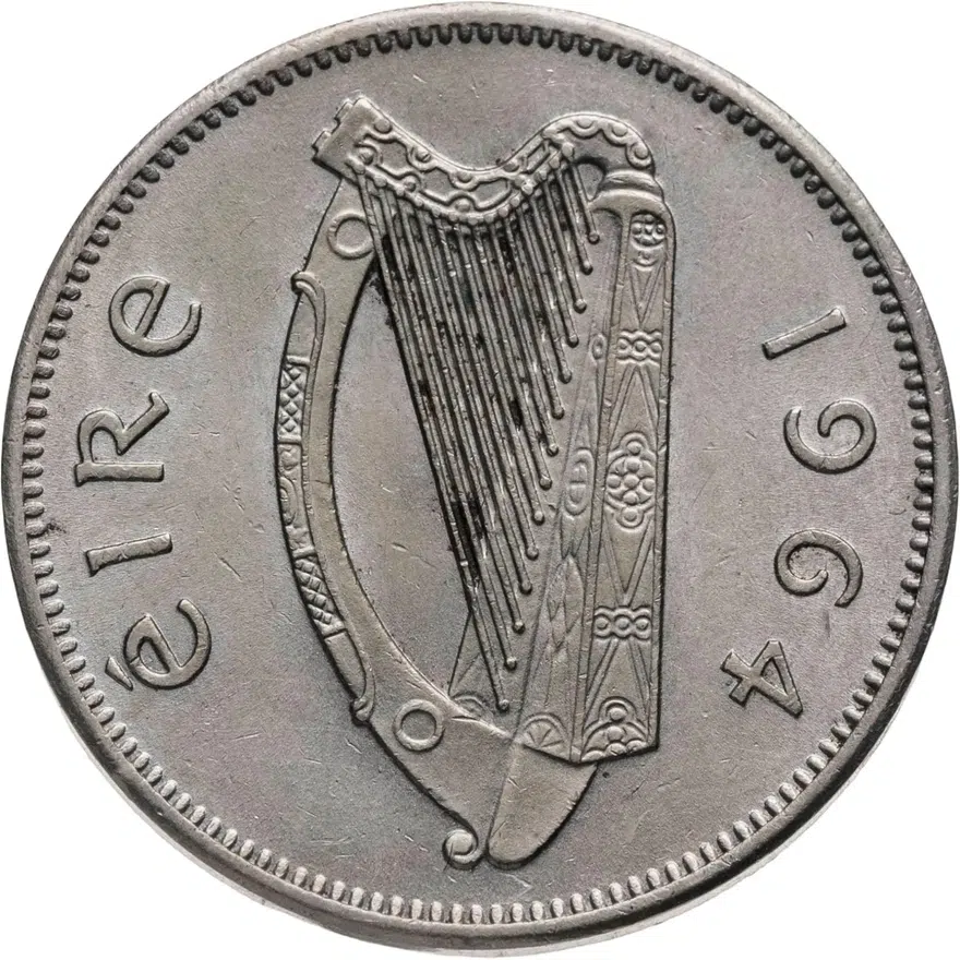 Ирландия 6 пенсов (pence) 1964, реверс