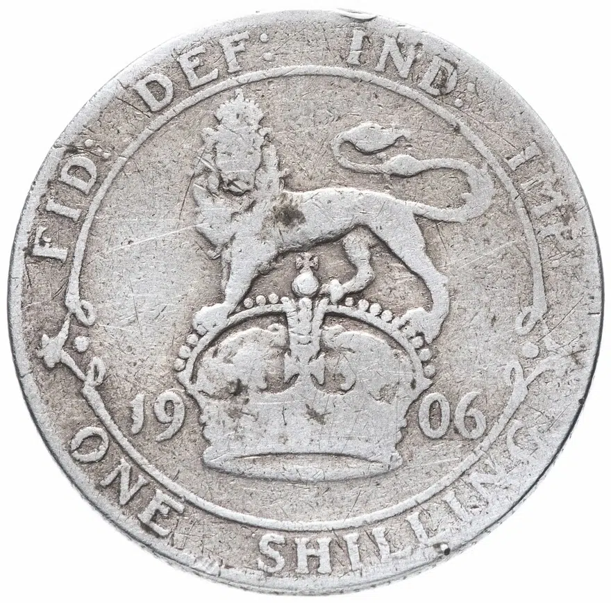 Великобритания 1 шиллинг (shilling) 1906