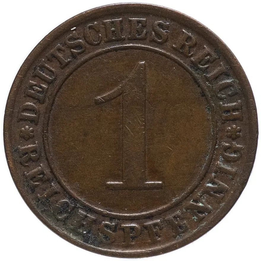 Германия 1 пфенниг 1929 "А"