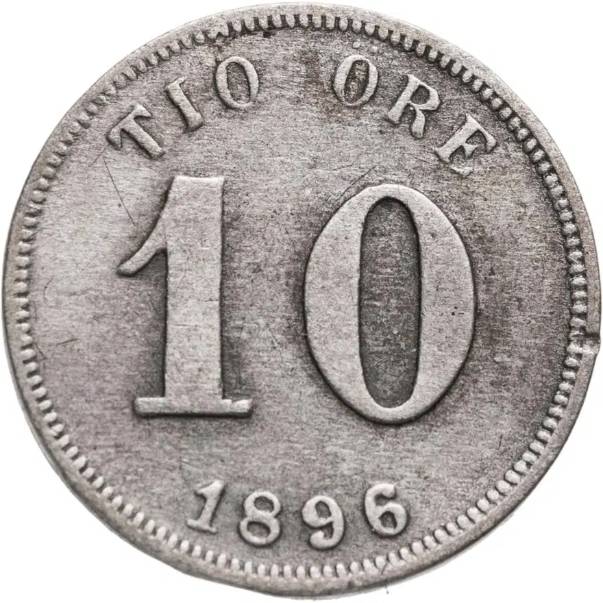 Швеция 10 эре (ore) 1896
