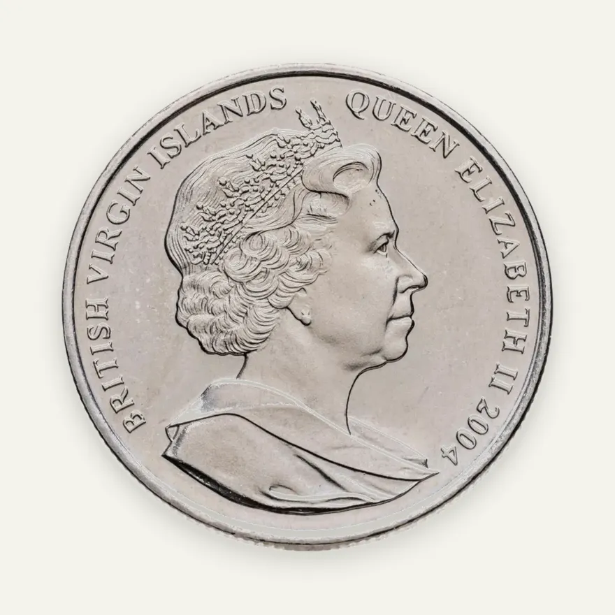 Британские Виргинские острова 1 доллар (dollar) 2004 "XXVIII летние Олимпийские Игры, Афины 2004 - бег", реверс