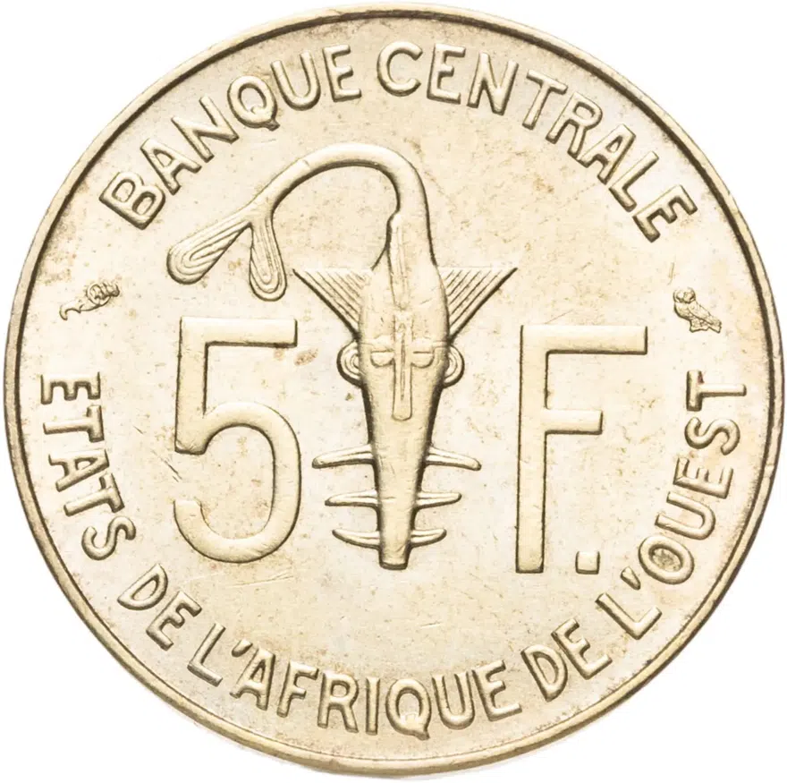 Западная Африка (BCEAO) 5 франков (francs) 1973