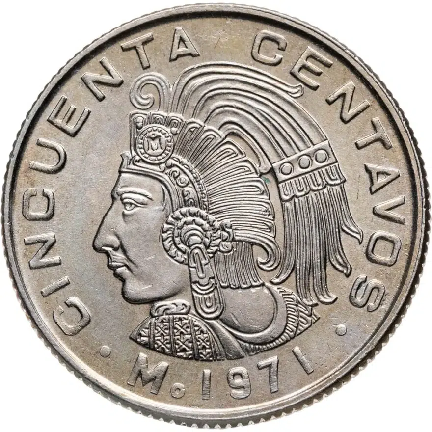 Мексика 50 сентаво (centavos) 1971