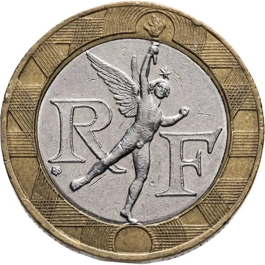Франция 10 франков (francs) 1990, аверс