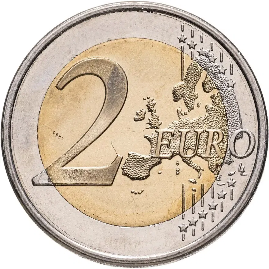 Финляндия 2 euro (евро) 2007 90 лет независимости Финляндии, реверс