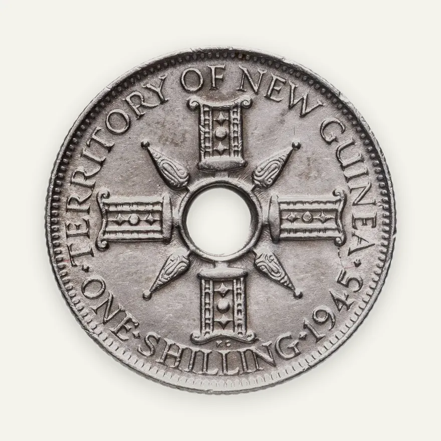 Новая Гвинея 1 шиллинг (shilling) 1945, реверс