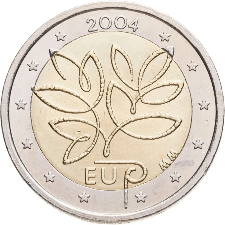 Финляндия 2 евро (euro) 2004 "Расширение Евросоюза", аверс
