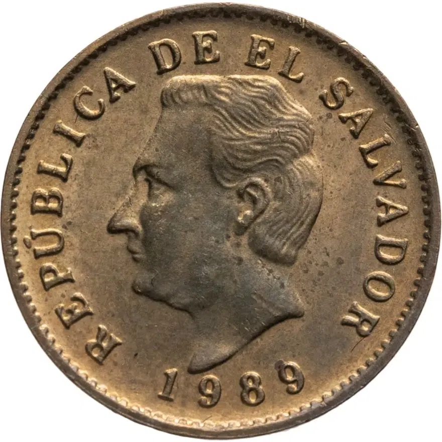 Сальвадор 1 сентаво (centavo) 1989
