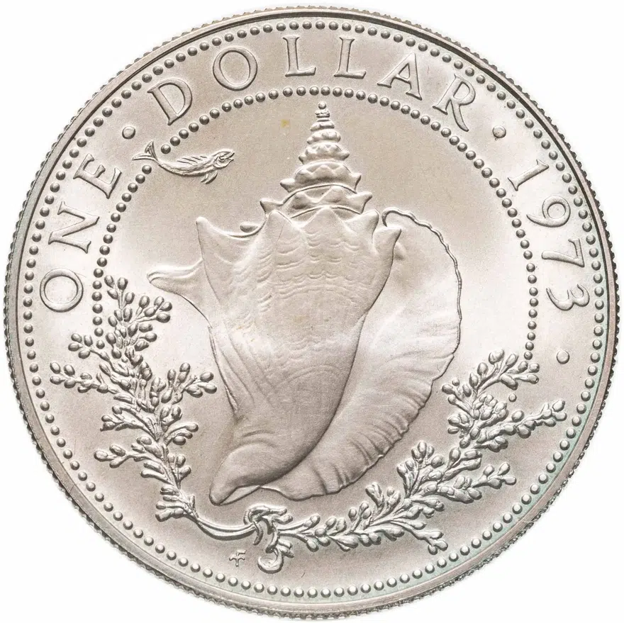 Багамы 1 доллар (dollar) 1973, реверс