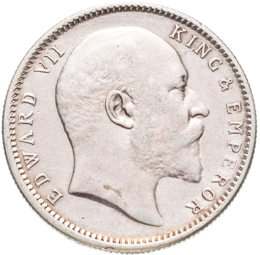 Индия (Британская) 1 рупия (rupee) 1910   без обозначения монетного двора