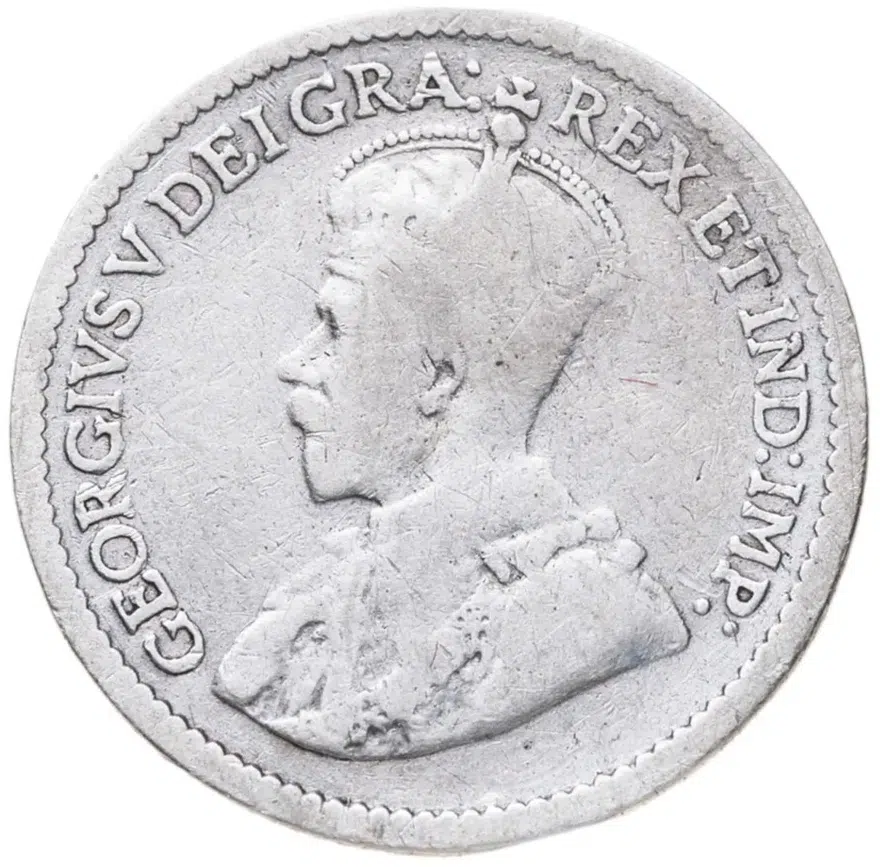 Канада 5 центов (cents) 1912