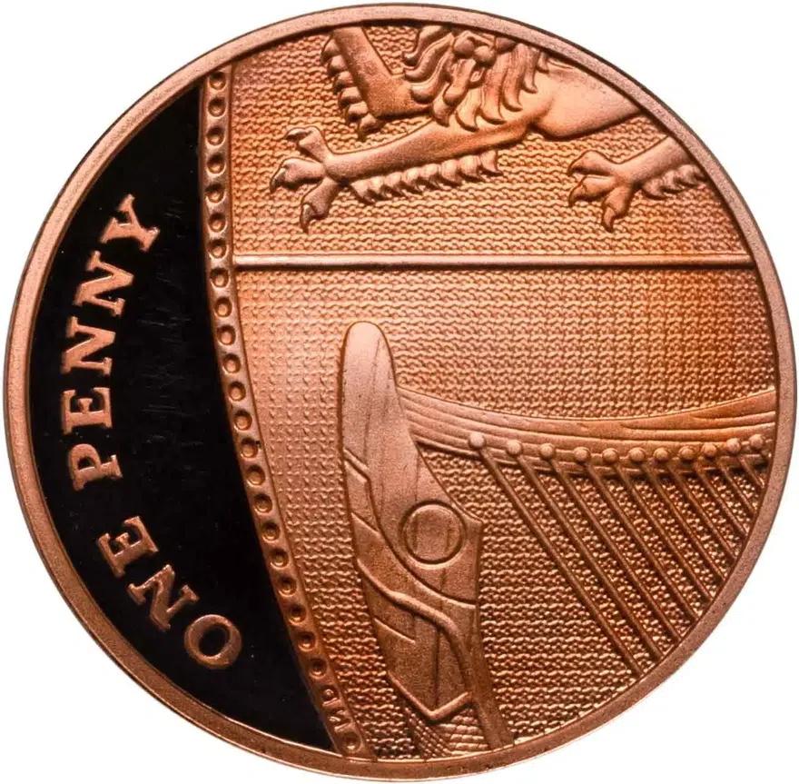 Великобритания 1 пенни (penny) 2013, аверс