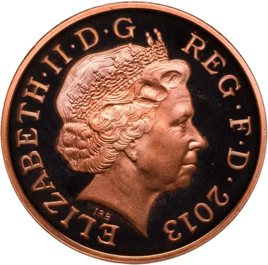 Великобритания 1 пенни (penny) 2013, реверс