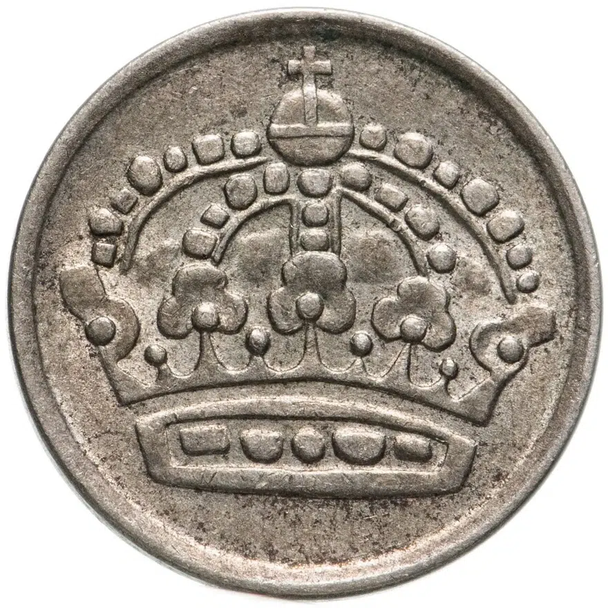Швеция 10 эре (ore) 1953, реверс