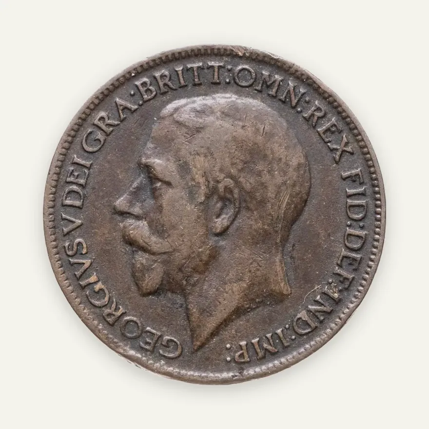 Великобритания 1 фартинг (farthing) 1915, реверс