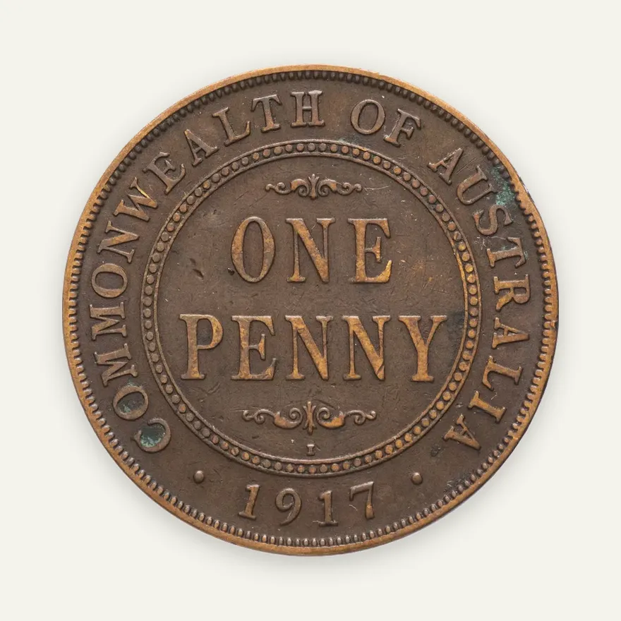 Австралия 1 пенни (penny) 1917, реверс
