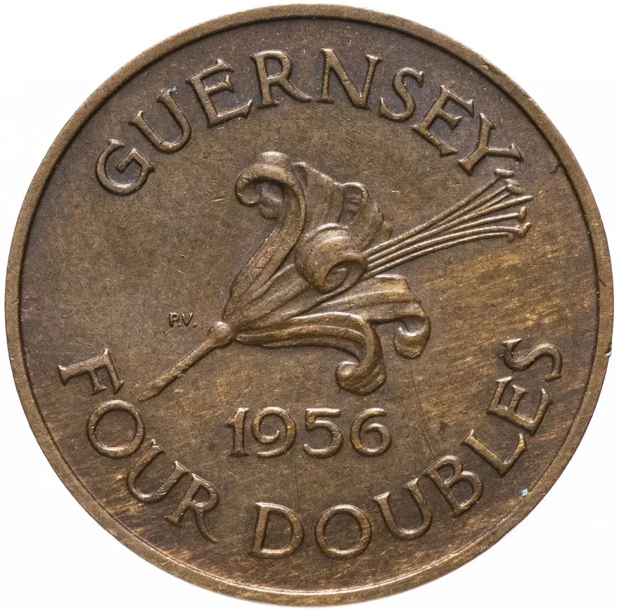 Гернси 4 дубля (doubles) 1956