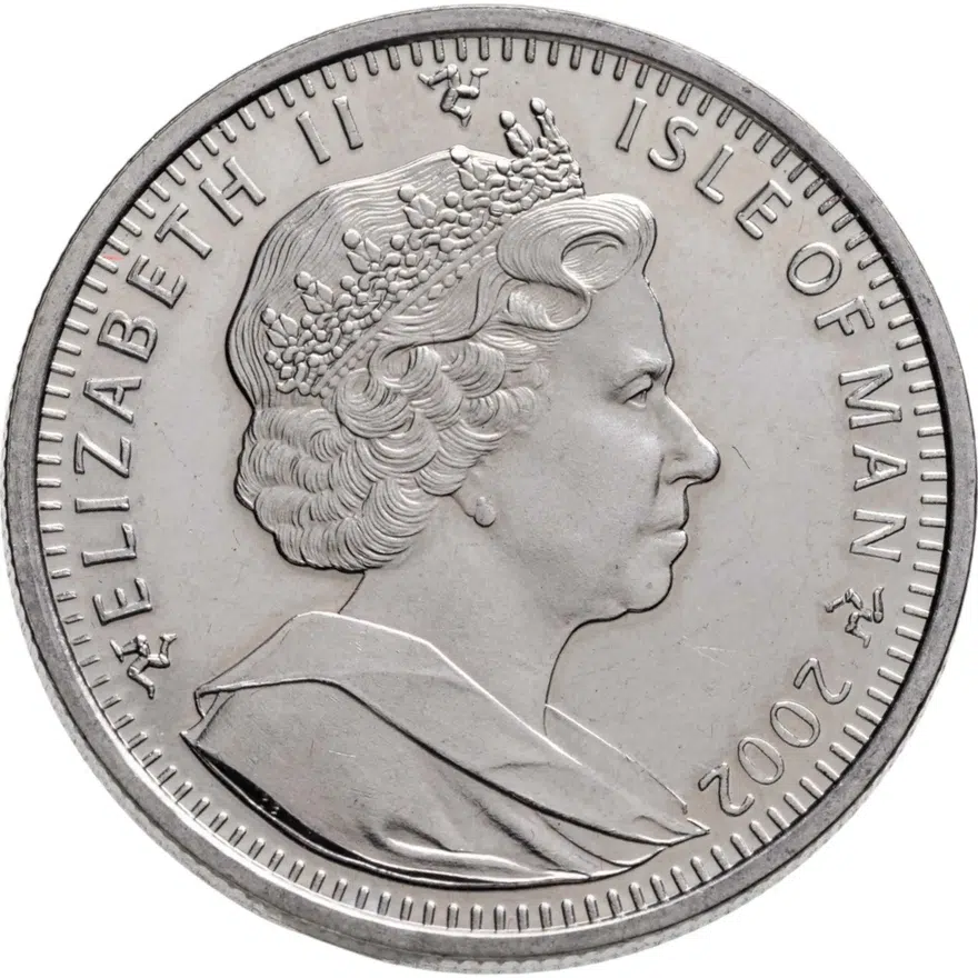 Остров Мэн 1 крона (crown) 2002 "Кошки - Бенгальская кошка", реверс