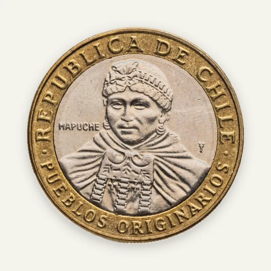 Чили 100 песо (pesos) 2014, реверс
