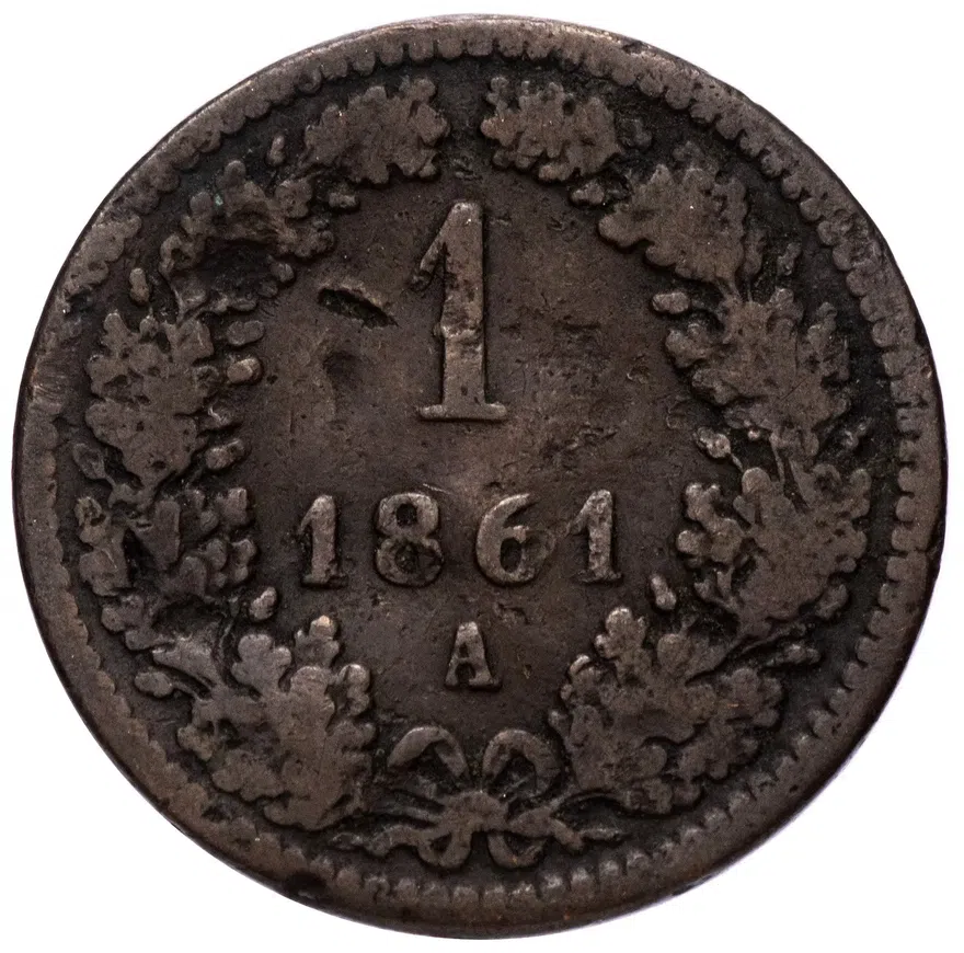Австрия 1 крейцер 1861 A