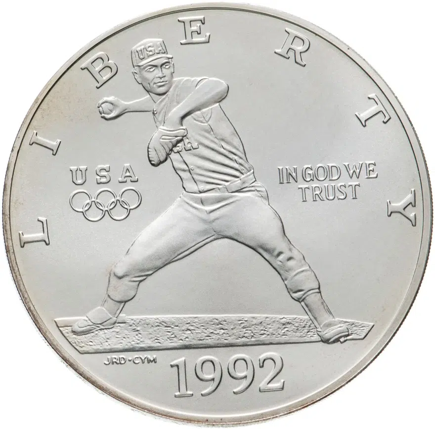 США 1 доллар (dollar) 1992 S XXV летние Олимпийские Игры, Барселона 1992 знак монетного двора "D" - Денвер в подарочной упаковке