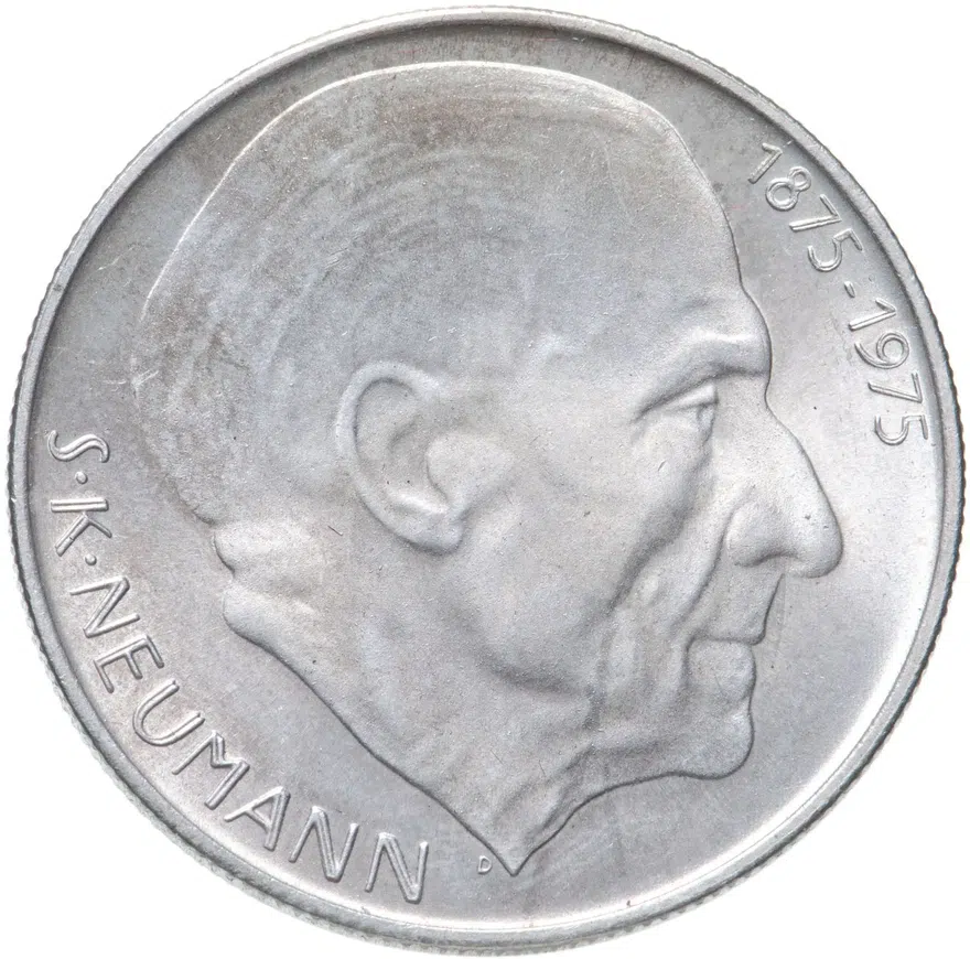 Чехословакия 50 крон (korun) 1975  100 лет со дня рождения Станислава Костка Неймана, аверс