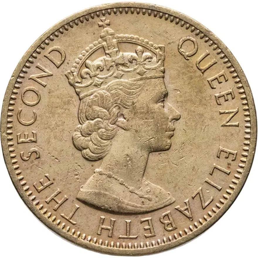 Ямайка 1/2 пенни (half penny) 1966, реверс
